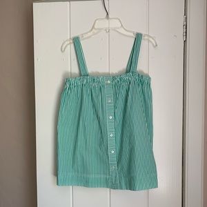 JCrew Pinstripe Tank Top